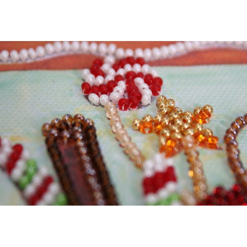 Mini Bead embroidery kit Holiday sweets