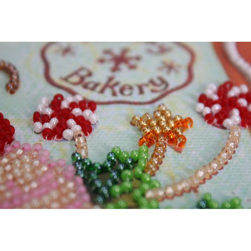 Mini Bead embroidery kit Holiday sweets