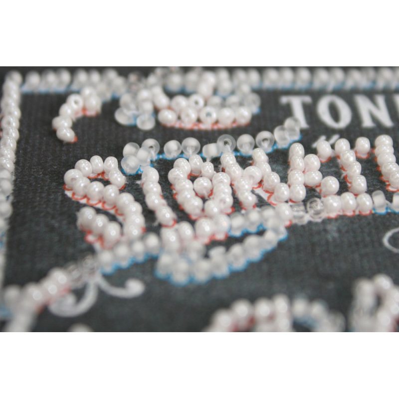Mini Bead embroidery kit Blushing bride