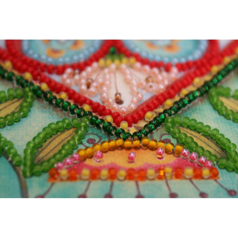 Mini Bead embroidery kit Summer heart