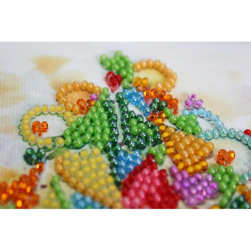 Mini Bead embroidery kit The heart of the holiday