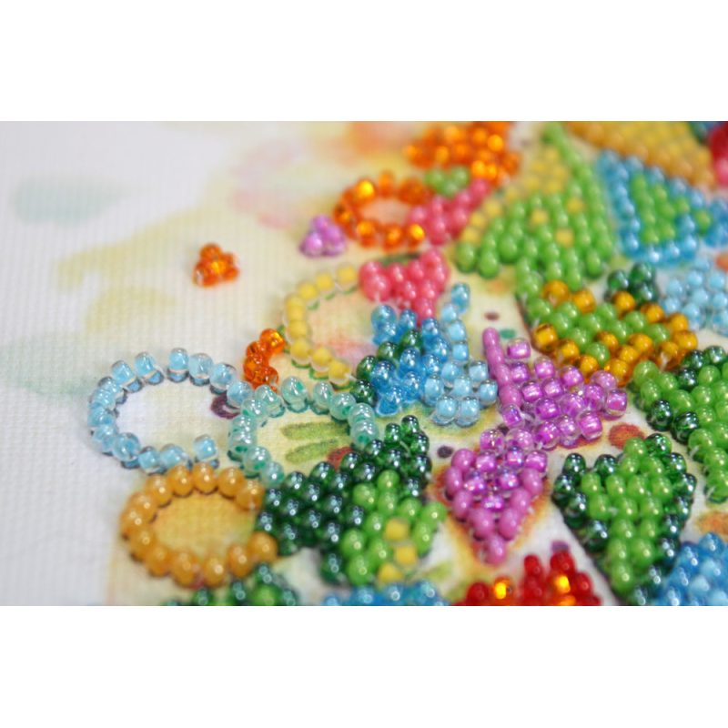 Mini Bead embroidery kit The heart of the holiday