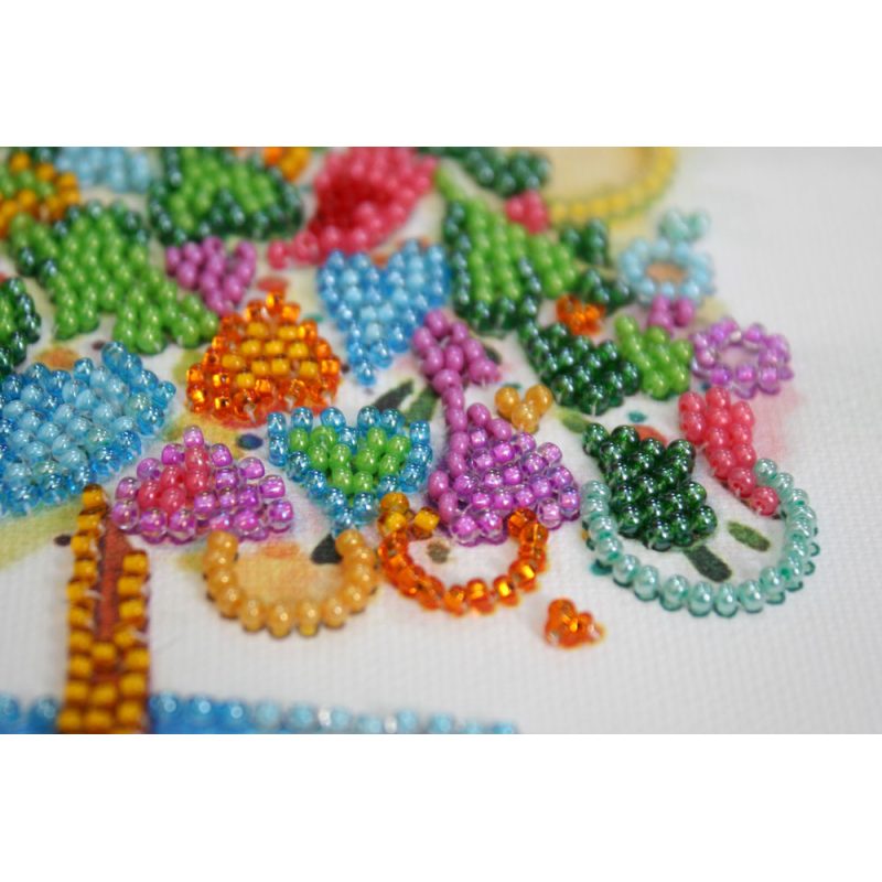 Mini Bead embroidery kit The heart of the holiday