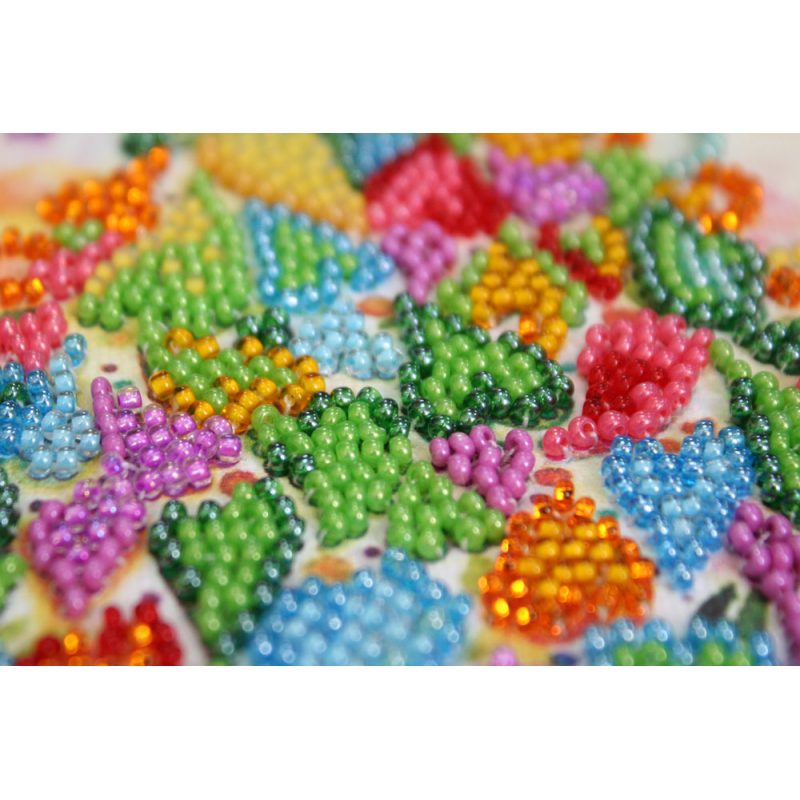 Mini Bead embroidery kit The heart of the holiday