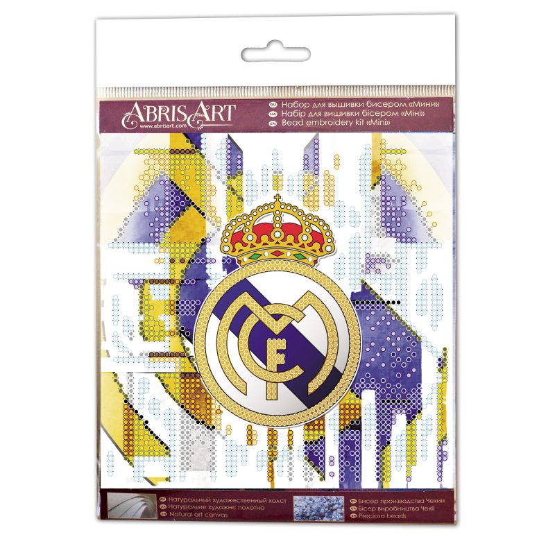 Mini Bead embroidery kit FC Real Madrid