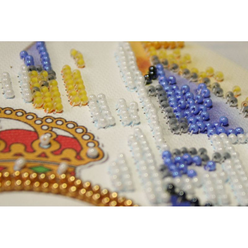 Mini Bead embroidery kit FC Real Madrid