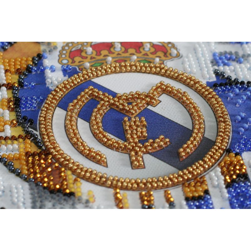 Mini Bead embroidery kit FC Real Madrid