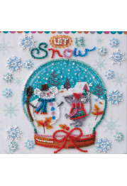 Mini Bead embroidery kit Snowiness