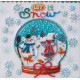 Mini Bead embroidery kit Snowiness