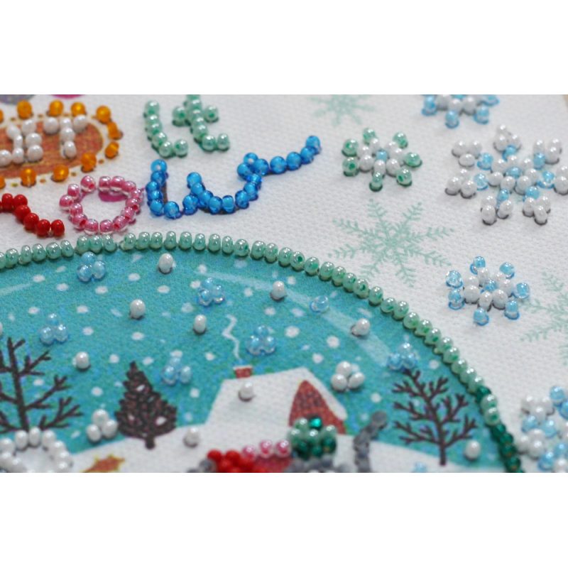 Mini Bead embroidery kit Snowiness