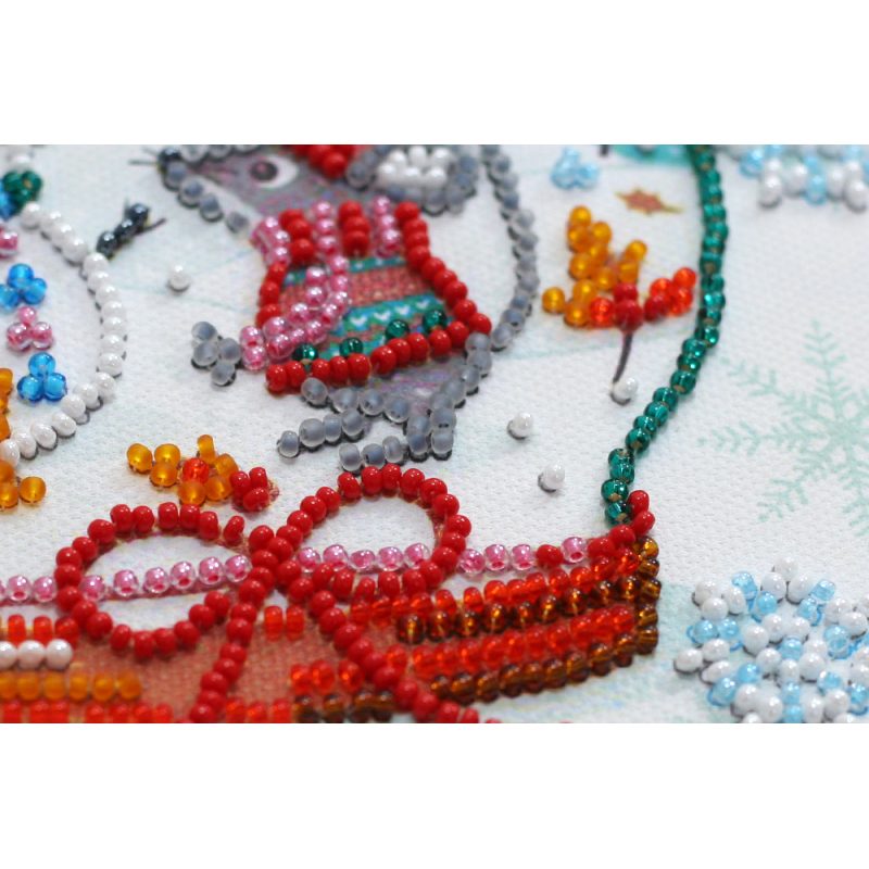 Mini Bead embroidery kit Snowiness
