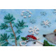 Mini Bead embroidery kit Snow friend