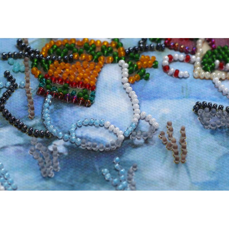 Mini Bead embroidery kit Snow friend