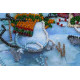 Mini Bead embroidery kit Snow friend