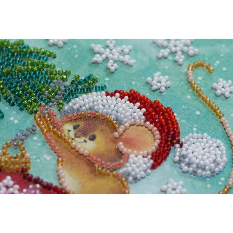 Mini Bead embroidery kit Decorating christmas tree