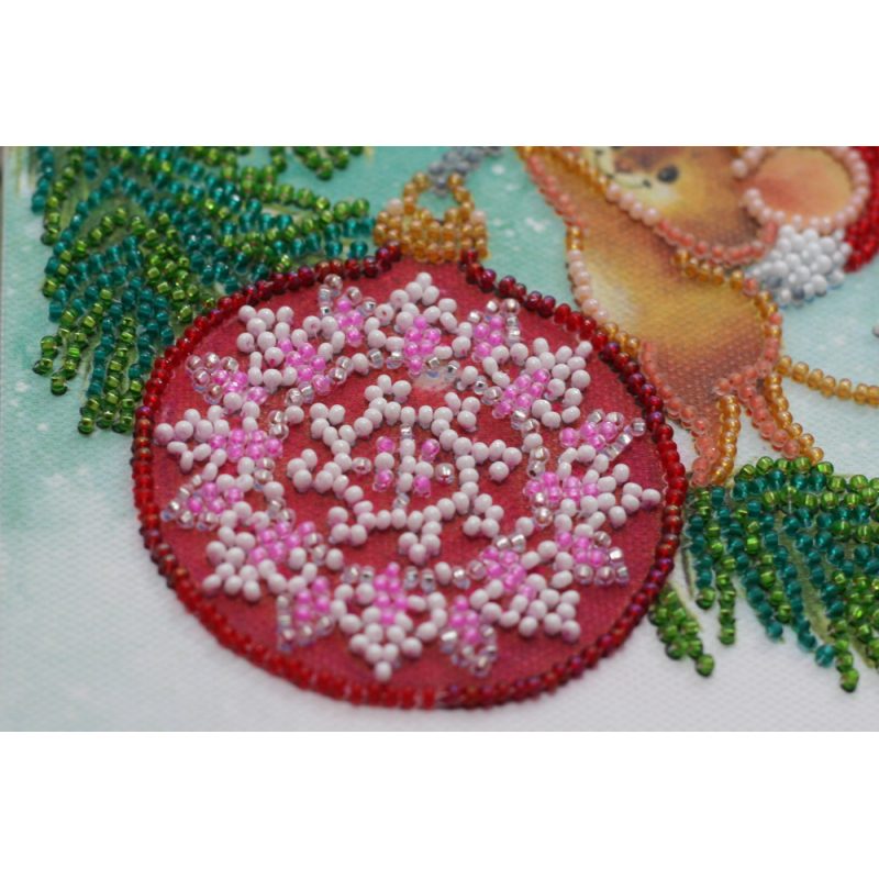 Mini Bead embroidery kit Decorating christmas tree