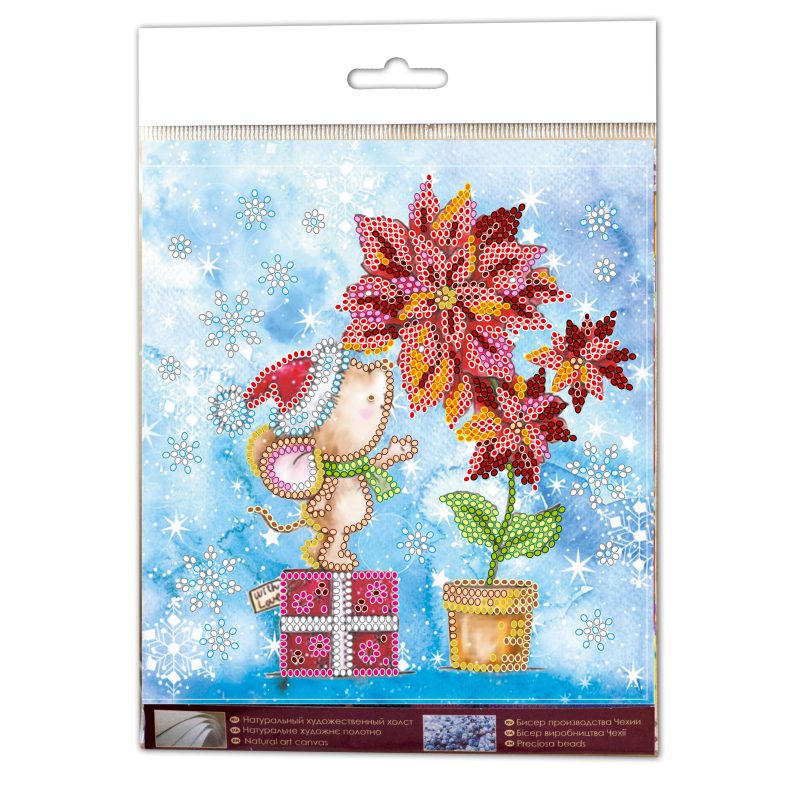 Mini Bead embroidery kit Winter miracle