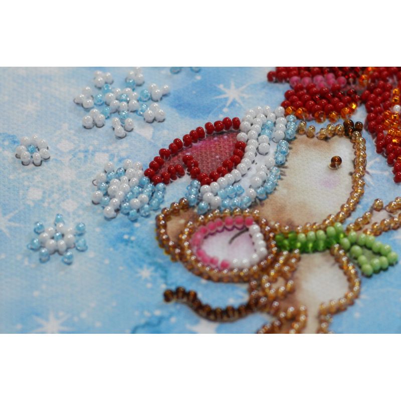 Mini Bead embroidery kit Winter miracle