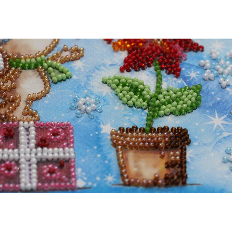 Mini Bead embroidery kit Winter miracle