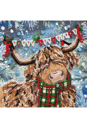 Mini Bead embroidery kit Christmas goby