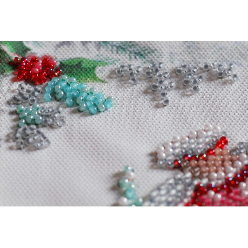 Mini Bead embroidery kit Winter magic