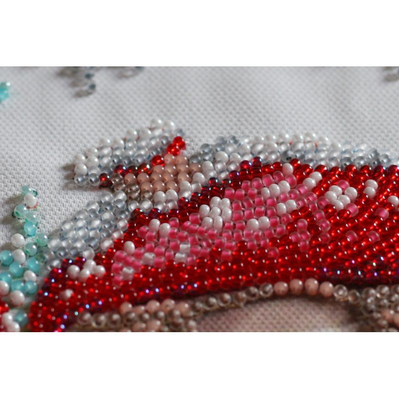 Mini Bead embroidery kit Winter magic