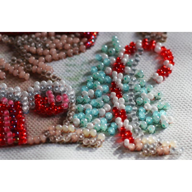 Mini Bead embroidery kit Winter magic