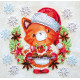 Mini Bead embroidery kit Christmas cookies