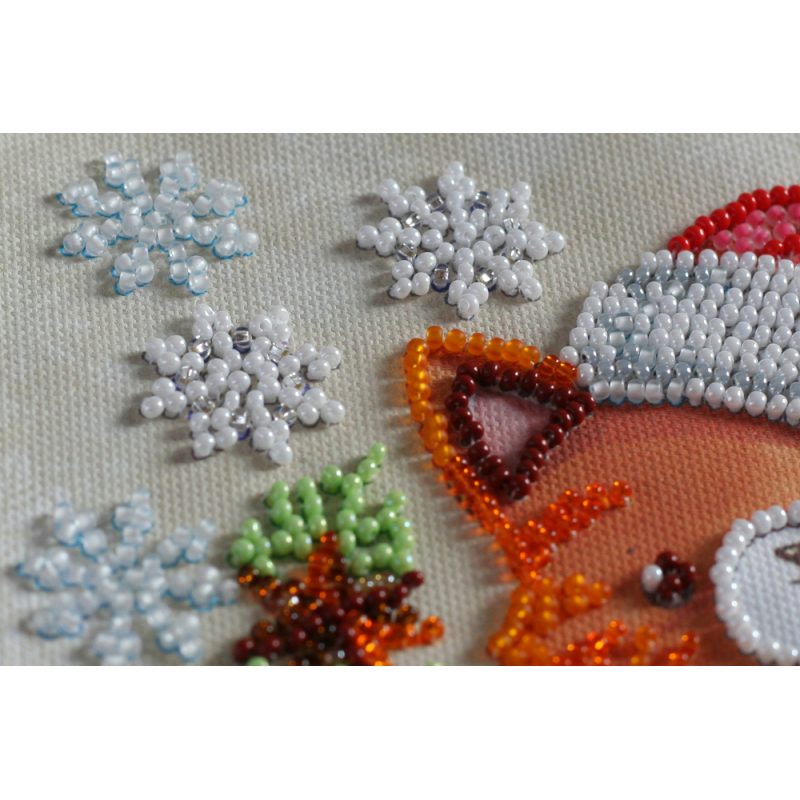 Mini Bead embroidery kit Christmas cookies
