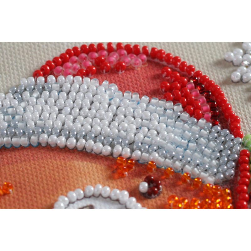 Mini Bead embroidery kit Christmas cookies