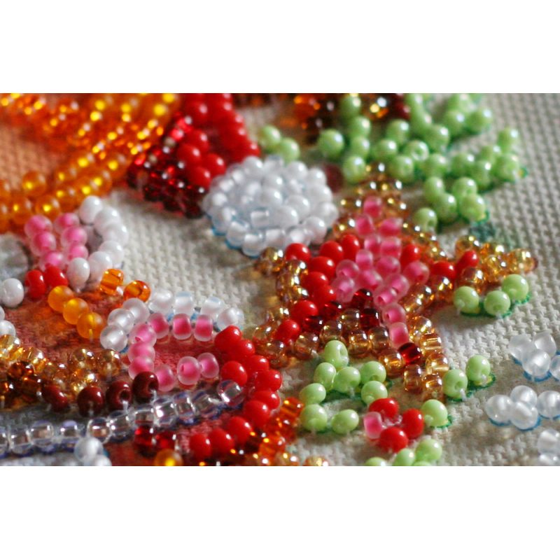 Mini Bead embroidery kit Christmas cookies