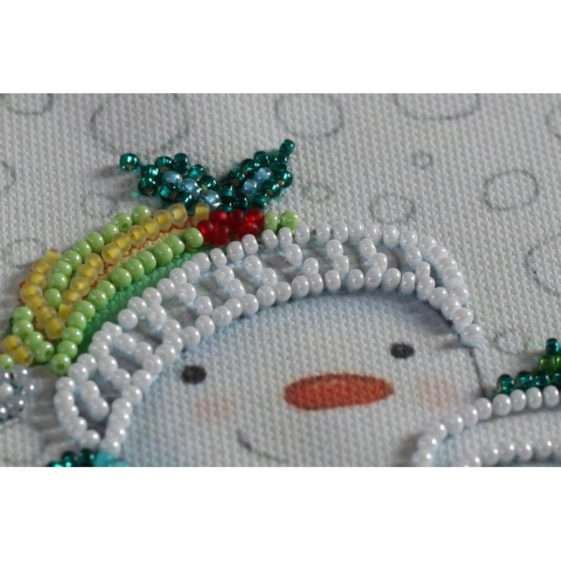 Mini Bead embroidery kit Snow friends