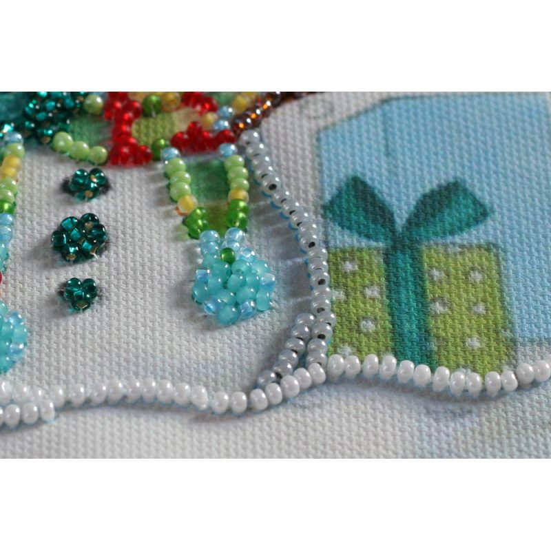 Mini Bead embroidery kit Snow friends