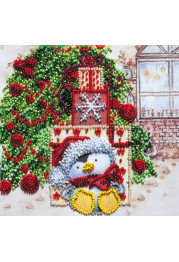 Mini Bead embroidery kit Under the Christmas tree