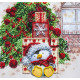 Mini Bead embroidery kit Under the Christmas tree