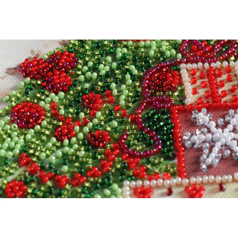 Mini Bead embroidery kit Under the Christmas tree