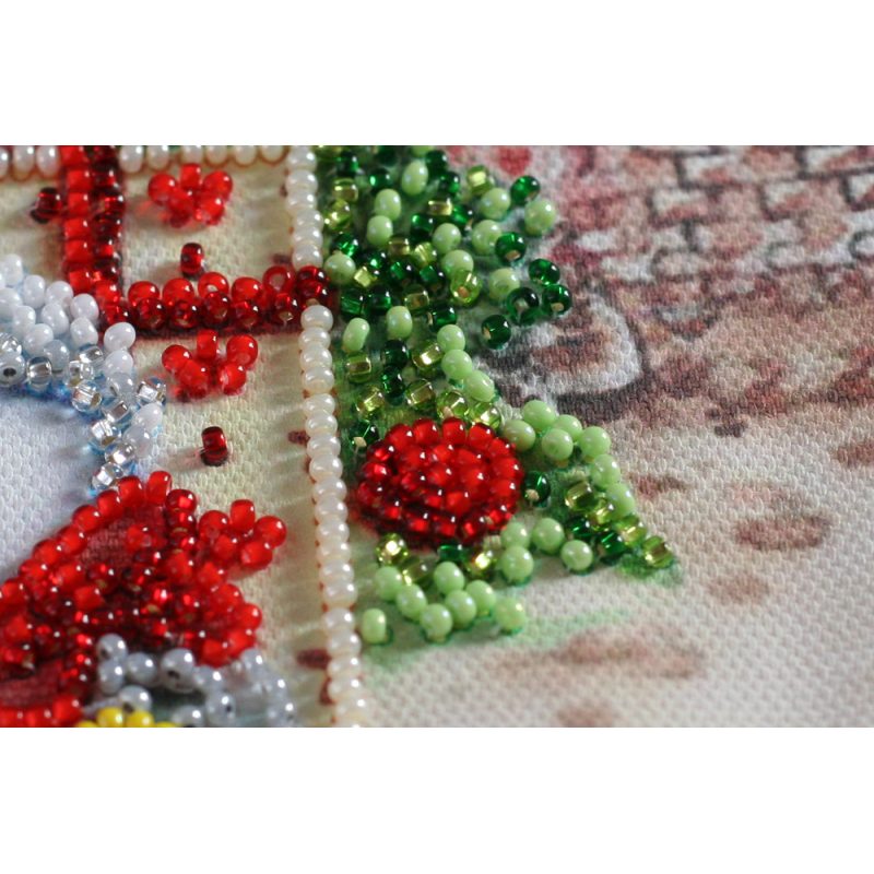 Mini Bead embroidery kit Under the Christmas tree
