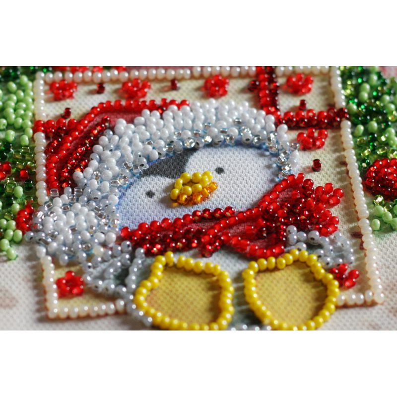 Mini Bead embroidery kit Under the Christmas tree
