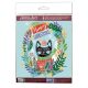 Mini Bead embroidery kit Meow Christmas