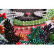Mini Bead embroidery kit Meow Christmas