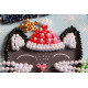 Mini Bead embroidery kit Meow Christmas