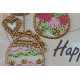 Mini Bead embroidery kit Happy Easter