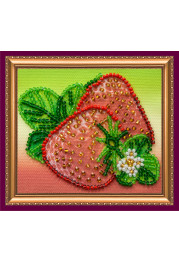 Magnets Bead embroidery kit Strawberry