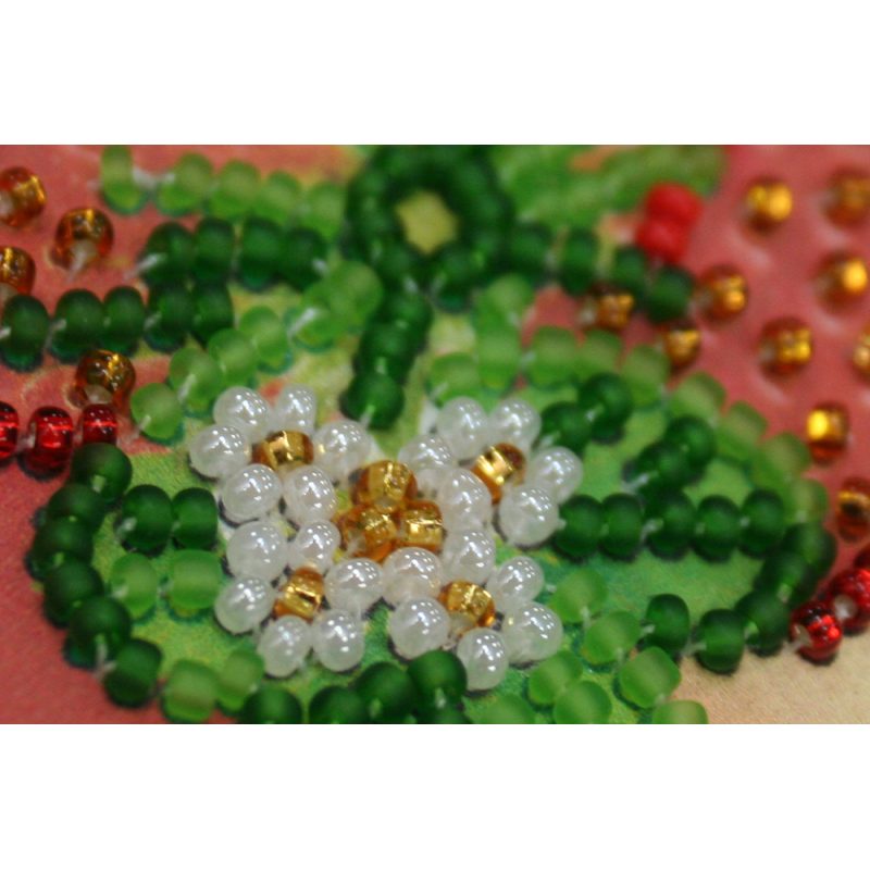 Magnets Bead embroidery kit Strawberry