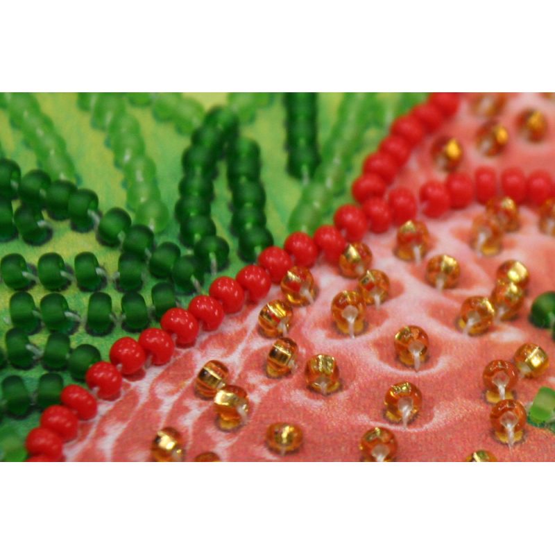 Magnets Bead embroidery kit Strawberry