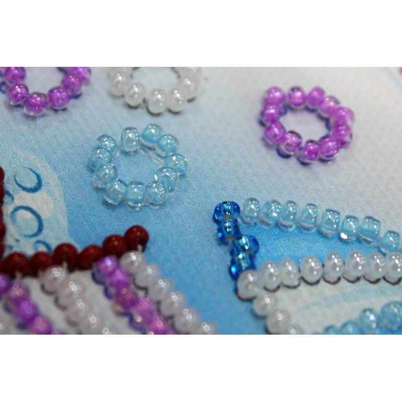 Magnets Bead embroidery kit Under the umbrella