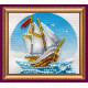 Magnets Bead embroidery kit Sailboat