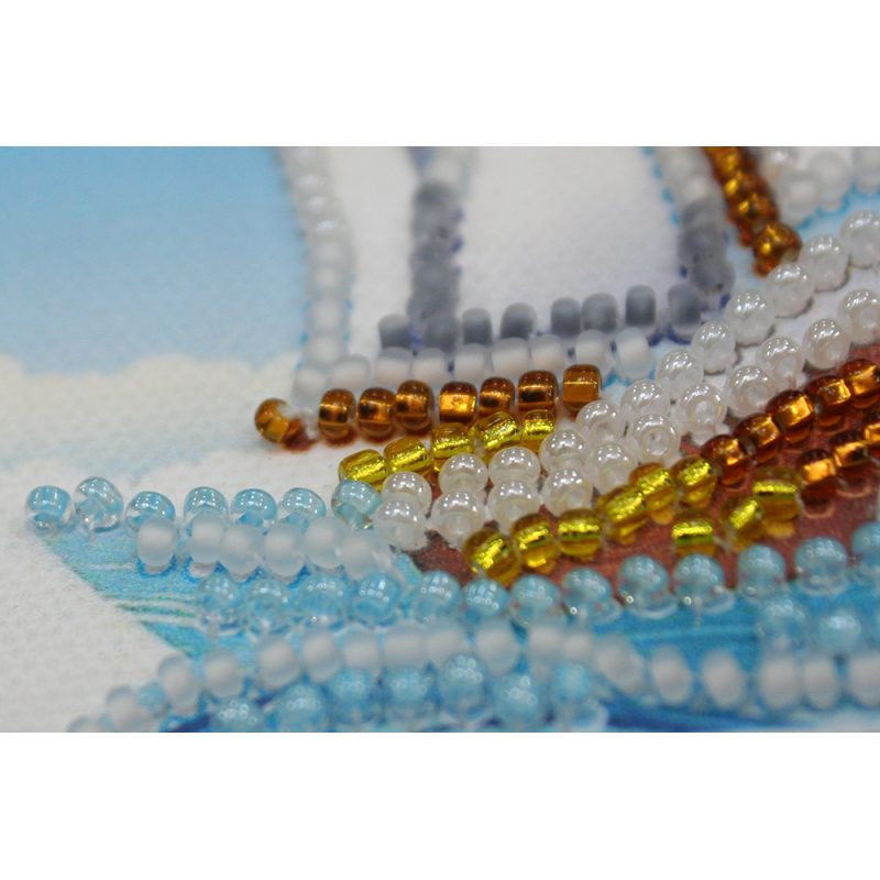 Magnets Bead embroidery kit Sailboat