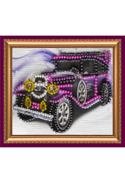 Magnets Bead embroidery kit Retro Car