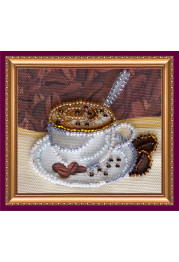 Magnets Bead embroidery kit Latte